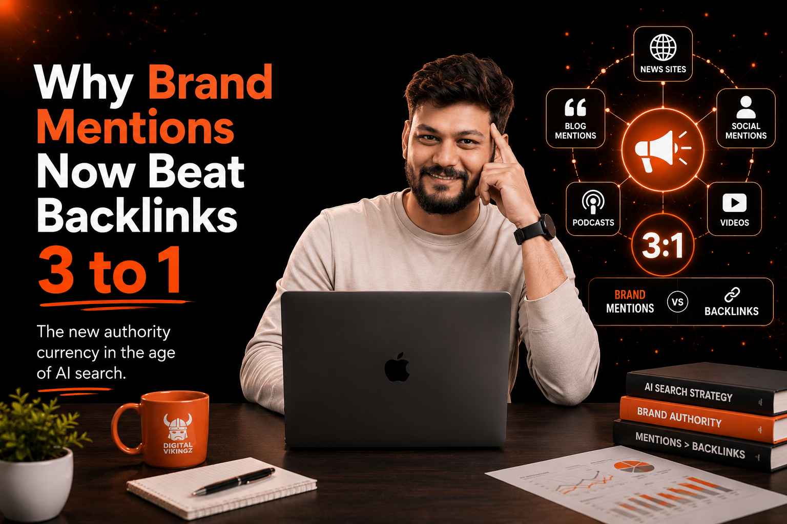 Brand Mentions Beat Backlinks 3 to 1: The Data